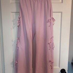 Edited Pink Baggy Bow Sweatpants